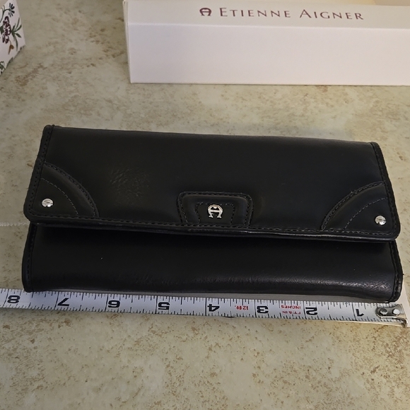 Etienne Aigner Black Leather Wallet - Picture 9 of 10
